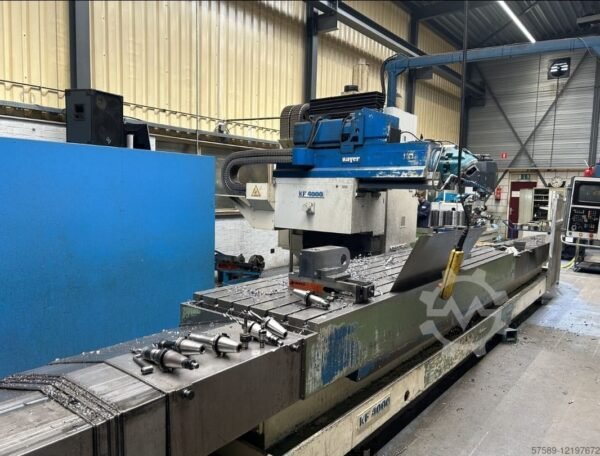 فرز CNC Zayer KF4000 - میز ۴,۰۰۰ × ۱,۰۰۰ میلی‌متر، کنترلر Heidenhain TNC 360