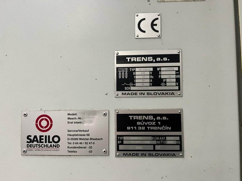 فرز CNC Trens MC 100 VA - کارگیر ۶۰۰ × ۶۰۰ × ۱,۰۰۰ میلیمتر، کنترلر Heidenhain 426 - تصویر 5