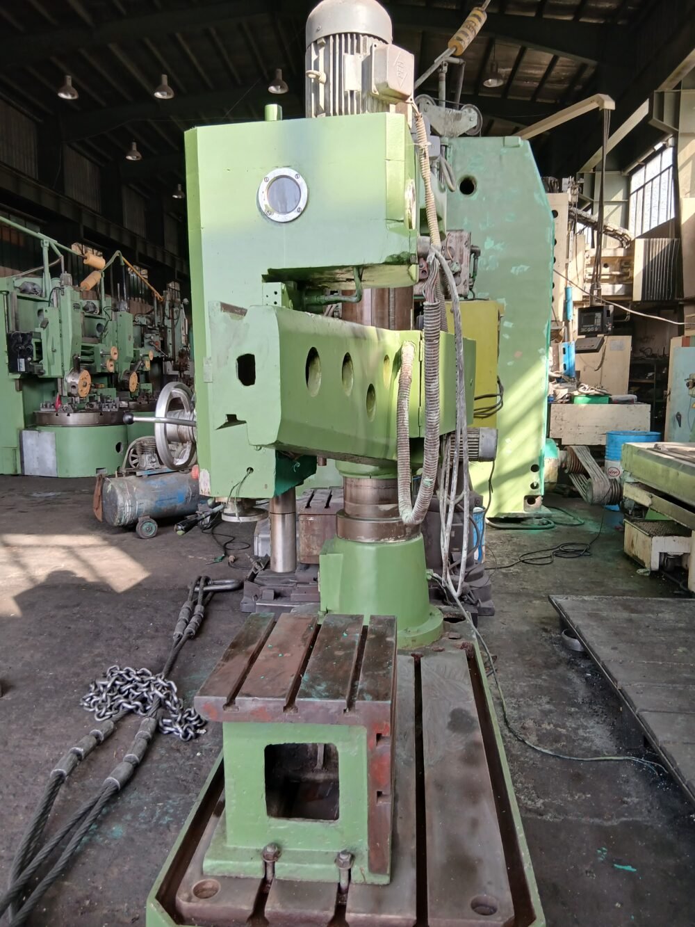 دریل رادیال ویدا (Weida) بازو ۱۶۰ سانتی‌متر – مورس ۵ – ریل و گیربکس سالم و کامل | آذر سی ان سی - تصویر 3