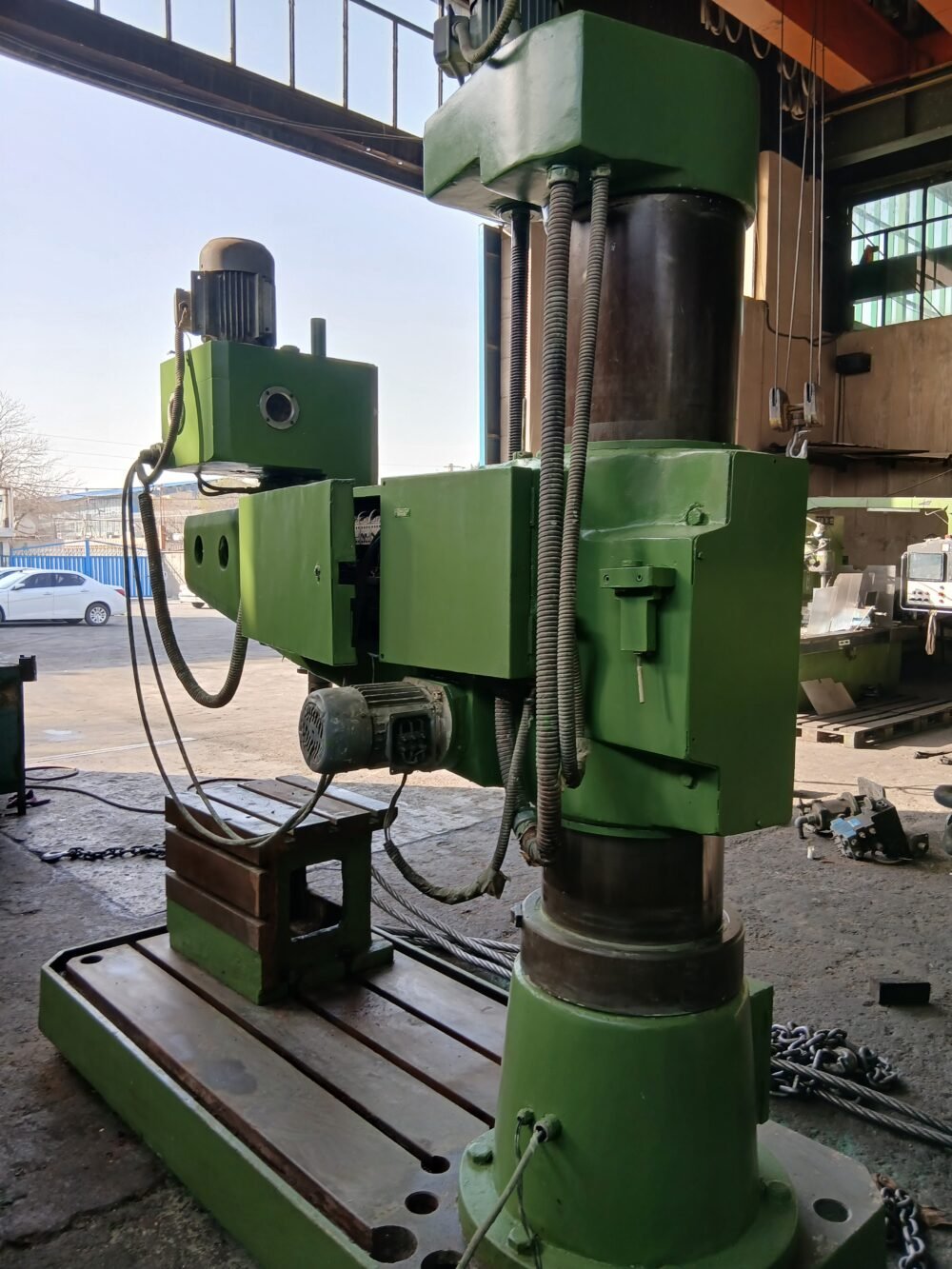 دریل رادیال ویدا (Weida) بازو ۱۶۰ سانتی‌متر – مورس ۵ – ریل و گیربکس سالم و کامل | آذر سی ان سی - تصویر 2